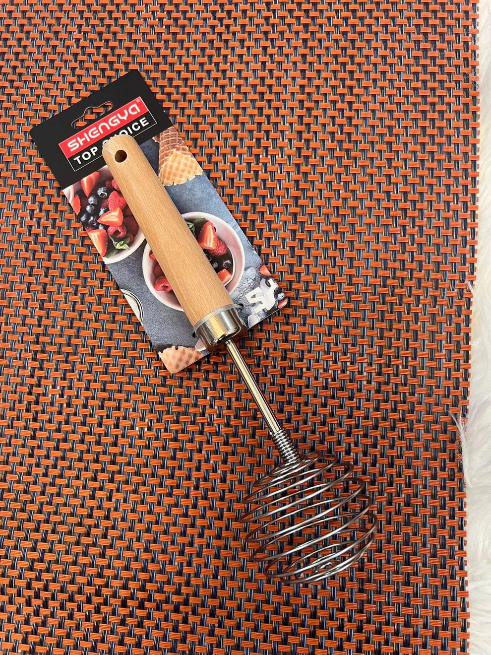 Shengya Top Choice Stainless Steel Egg Beater Whisk With Wooden Handle 1135 (no reviews yet)