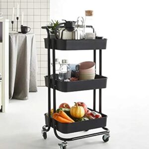 Kitchen Trolley Rack storage bathroom storage trolley Rack 3 tier cart Rolling Rack Shelves