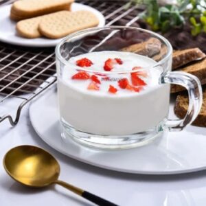 Glass Tea Cups Set of 6 Artisan