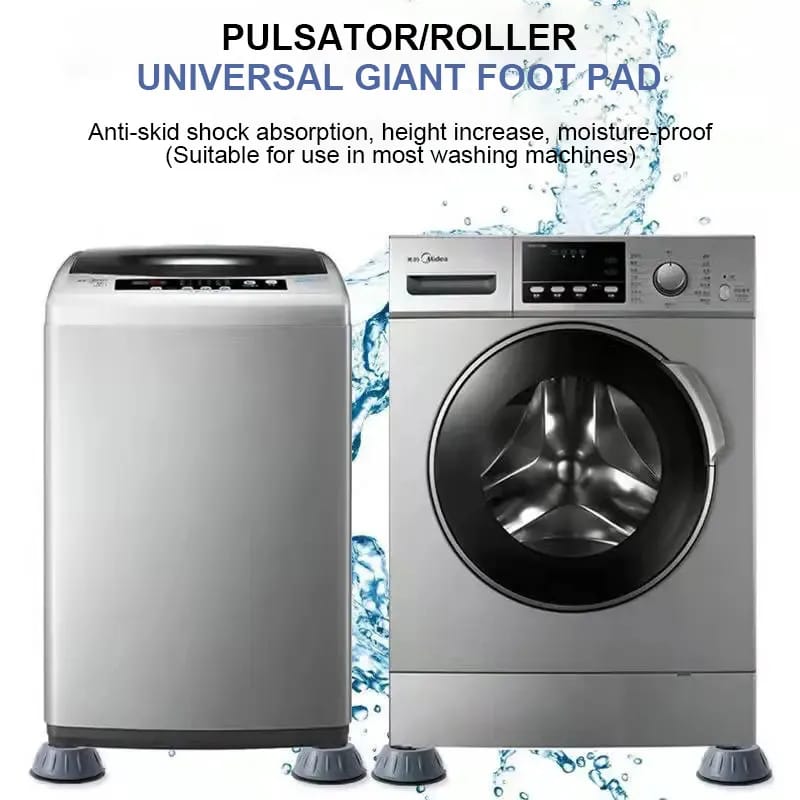 Washing Machine Support Dampers Stand 4Pcs Anti Vibration Feet Pads Rubber Legs Slipstop Silent Skid Raiser Mat