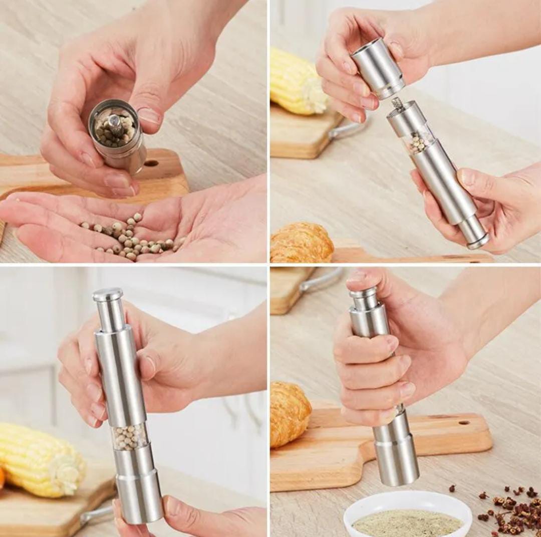 pepper grinder Hand Crusher Muller for Spices Seasoning & Herbs thumb Press Manual Stainless steel and Multi Functional, Kitchen Tools