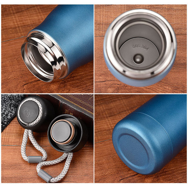 Vacuum Insulated Water Bottle & Vacuum Flask - 550ml,10 Hours Hot/30 Hours Cold,Double Walled 18/8 Stainless Steel for Kids, Sport