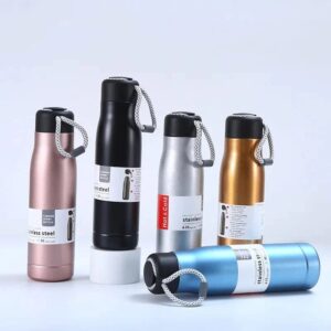 Vacuum Insulated Water Bottle & Vacuum Flask - 550ml,10 Hours Hot/30 Hours Cold,Double Walled 18/8 Stainless Steel for Kids, Sport