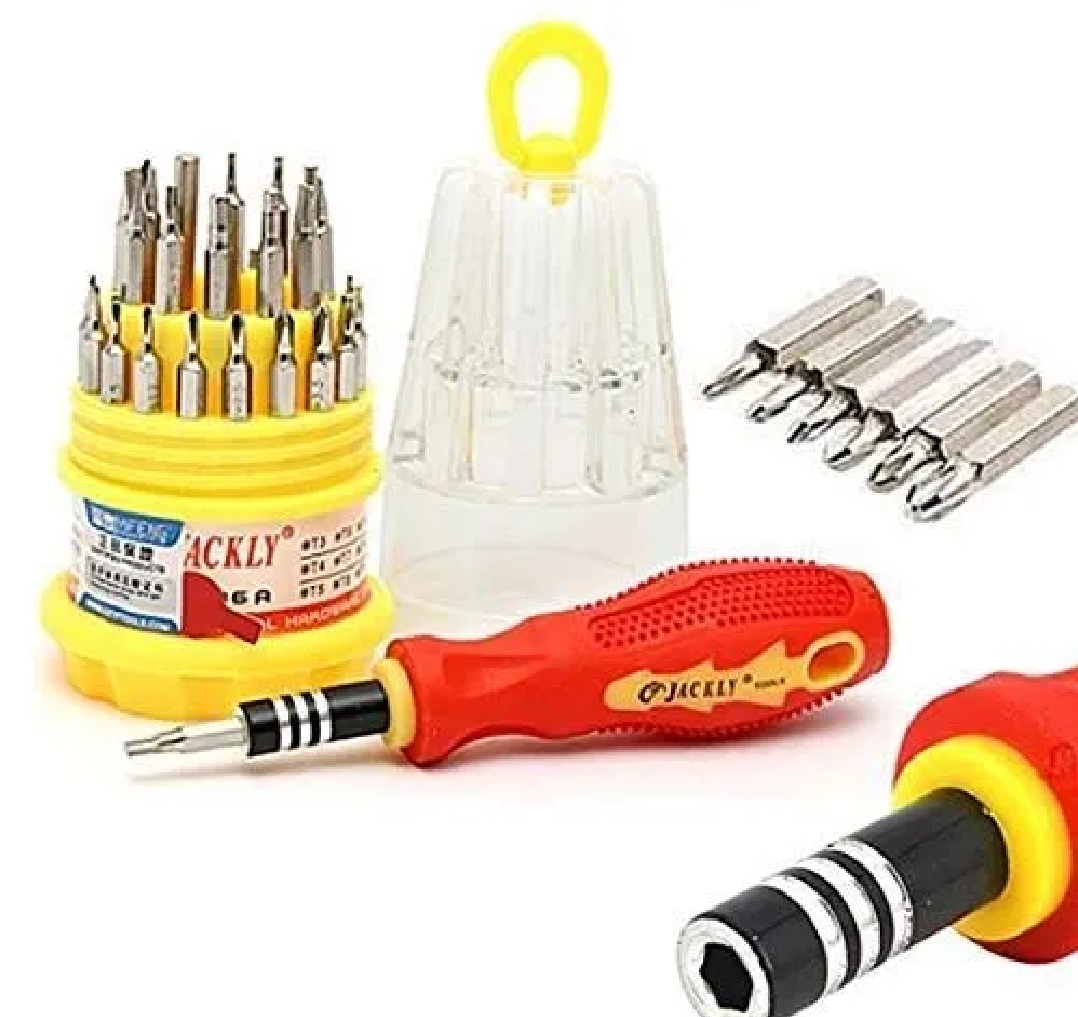 Jackly 31 in 1 - Universal Magnetic Screw Driver Tool Kit - Multicolour