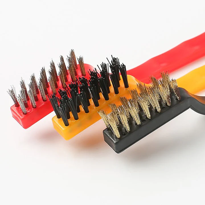 3Pcs Wire Nylon/Brass/Stainless Steel Brush