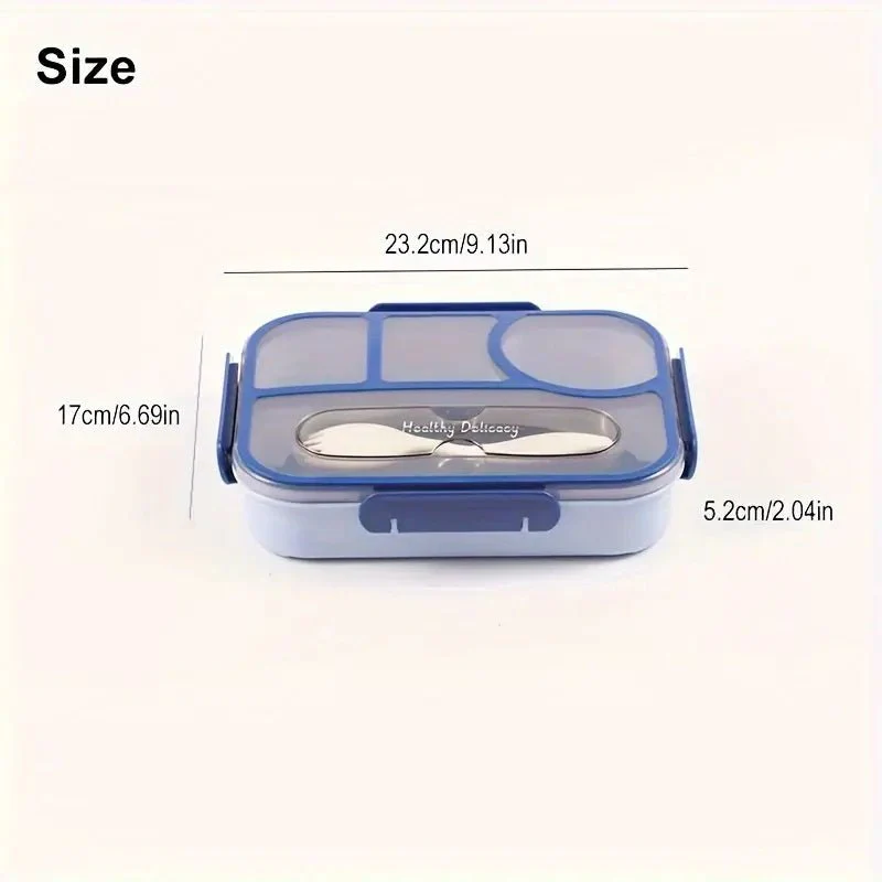 Kids Bento Lunch Box with Fork – Leakproof & Safe